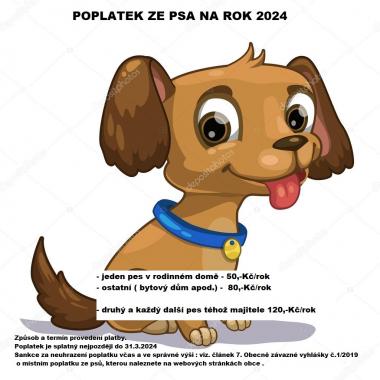 Poplatek ze psa na rok 2024 1